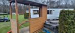 Aanbouw stacaravan, Ophalen, Hout