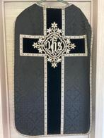 Zwarte kazuifel priester antiek, Antiek en Kunst, Ophalen of Verzenden