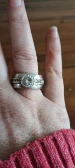 Ti Sento zilveren ring maat 58 - z.g.a.n., Sieraden, Tassen en Uiterlijk, Ringen, 18 tot 19, Met strass, Ophalen of Verzenden