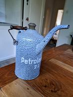 Grijsgewolkt emaille oliekan, Antiek en Kunst, Antiek | Emaille, Ophalen of Verzenden