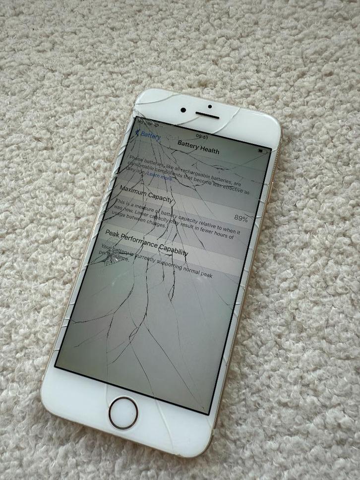 iPhone 6 Goud – 64GB – Batterijgezondheid [89%], Telecommunicatie, Mobiele telefoons | Hoesjes en Frontjes | Apple iPhone, Gebruikt