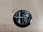Alfa Romeo embleem set zwart zilver, Auto diversen, Ophalen of Verzenden