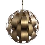PTMD hanglamp Lovis goudkleurig 48 cm (Nieuw in doos), Huis en Inrichting, Lampen | Hanglampen, Nieuw, Ophalen of Verzenden, Metaal