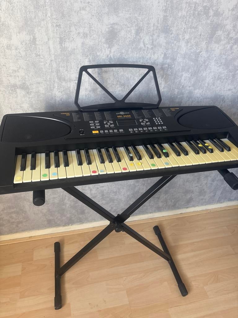 Keyboard met standaard - MK-3000, Overige merken, Ophalen of Verzenden, Aanslaggevoelig, 61 toetsen