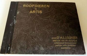 Roofdieren in Artis, Plaatjesalbum uit 1932 beschikbaar voor biedingen