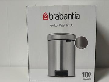 NIEUW €15,- BRABANTIA PRULLENBAK 3LITER beschikbaar voor biedingen