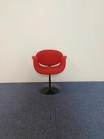 6 x Design vergaderstoel Artifort Little Tulip - rood/zwart, Ophalen, Gebruikt, Stof, Vijf, Zes of meer stoelen