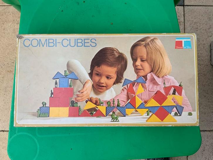 Combi-Cubes Tupperware Toys - Vintage Speelgoed, Kinderen en Baby's, Speelgoed | Bouwstenen, Gebruikt, Overige merken, Ophalen of Verzenden
