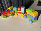 PlayTive Junior houten trein met geluid, Ophalen of Verzenden, Zo goed als nieuw, Duw- of Trekspeelgoed