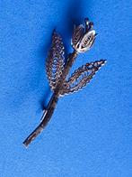 zilveren filigraan broche  , bloem  , tulp, Ophalen, Zilver, Zilver