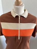 4FunkyFlavours maat M retro polo jurk 2459, Maat 38/40 (M), Bruin, 4FunkyFlavours, 4FunkyFlavours