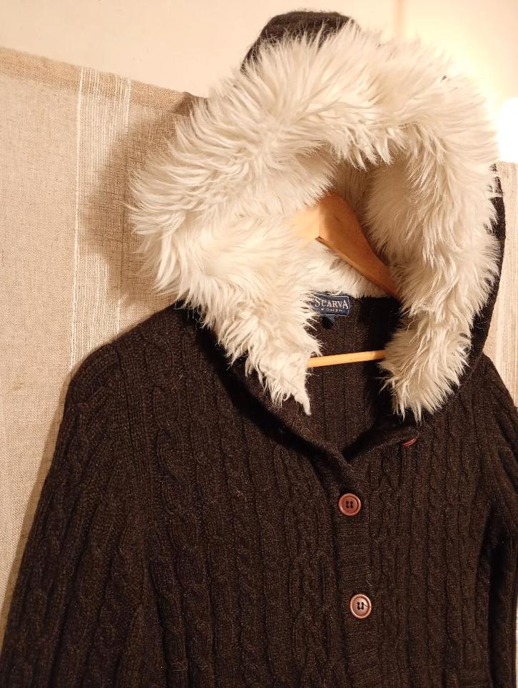 stoer echt wollen vest met gevoerde capuchon, Scarva, M, Kleding | Dames, Truien en Vesten, Zo goed als nieuw, Maat 38/40 (M)