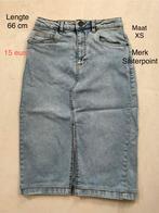 Sisterpoint denim rok - Maat XS, Kleding | Dames, Rokken, Ophalen, Blauw, Zo goed als nieuw, Knielengte