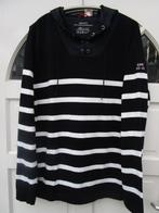 Donkerblauwe Gant New Haven hoodie, maat 2XL valt als L, Ophalen, Maat 52/54 (L), Blauw, GANT