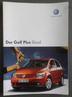 Volkswagen VW Golf Plus Goal Brochure, Boeken, Verzenden, Zo goed als nieuw, Volkswagen