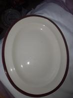 Serveerschaal41x34 cm glazen schaaltje 20cm, Antiek en Kunst, Antiek | Servies los, Ophalen of Verzenden