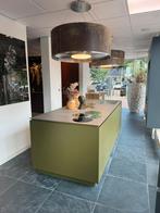 Keukeneiland groen met warmgewalst blad I-Cooking en Wave, Huis en Inrichting, Keuken | Complete keukens, Ophalen, Overige typen