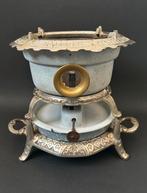 1-Pits Grijs Gespikkeld Haller Petroleumstel, Ophalen of Verzenden