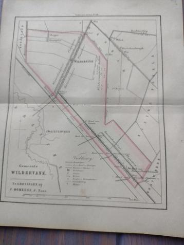 40 Wildervank Gieterveen Litho Fehse 1862 beschikbaar voor biedingen