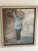 Jaren 60 Isabella aan de Schuiflade Jef Wauters schilderij, Antiek en Kunst, Ophalen of Verzenden