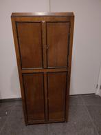 Vintage eikenhouten kast 131x57x43 (hxbxd), Ophalen, Gebruikt