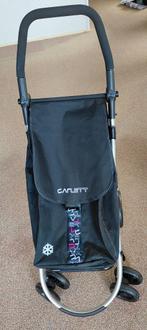 Boodschappenwagentje, 30 cm of meer, Zwart, Zo goed als nieuw, Wieltjes