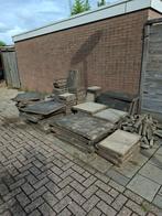 Gratis Beton terrastegels antraciet 35m2 gratis, Tuin en Terras, Ophalen, Zo goed als nieuw, 10 m² of meer, Beton
