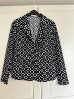 Studio anneloes retro blazer M zwart / wit travelstof, Maat 38/40 (M), Zwart, Ophalen of Verzenden, Zo goed als nieuw