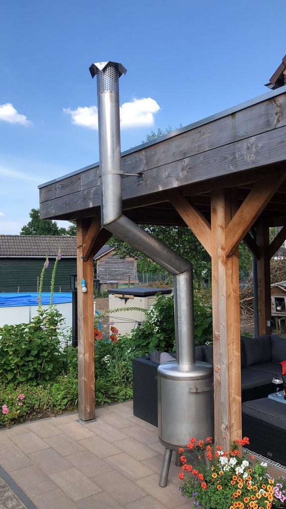 rvs tuinkachel buitenkachel terrashaard kachel tuinhaard, Tuin en Terras, Tuinhaarden, Nieuw, Ophalen of Verzenden