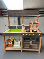 Houten Speelkeuken met Accessoires - Binnen/Buiten, Ophalen, Zo goed als nieuw, Hout, Speelkeuken