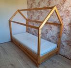 Bed Dallas met dak en slaaplade, Kinderen en Baby's, Kinderkamer | Bedden, Ophalen, 85 tot 100 cm, Zo goed als nieuw, Matras