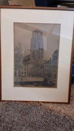 Ets van de Laurenskerk Rotterdam, Antiek en Kunst, Kunst | Etsen en Gravures, Ophalen
