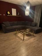 Te koop mooie hoekbank grijs, Huis en Inrichting, Ophalen, Zo goed als nieuw, Rechthoekig, 125 cm of meer