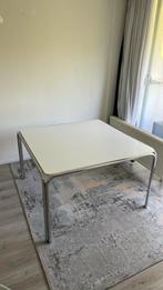 Vintage buisframe tafel (Italiaans, Midcentury), Huis en Inrichting, 50 tot 100 cm, Glas, Gebruikt, Rechthoekig