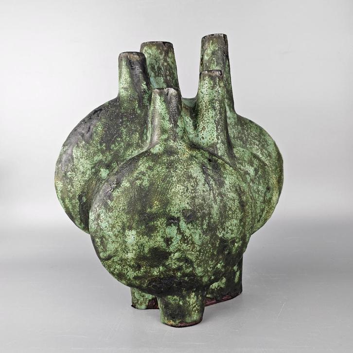 Zeer zeldzame vintage West-Duitse vaas. Helmut Schaffenacker, Antiek en Kunst, Antiek | Vazen, Ophalen of Verzenden