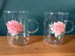 Jet ter Steege theeglazen - A Rose is a Rose (2 stuks), Ophalen of Verzenden, Zo goed als nieuw