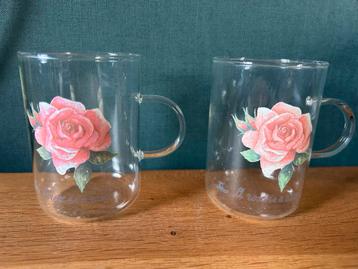 Jet ter Steege theeglazen - A Rose is a Rose (2 stuks) beschikbaar voor biedingen