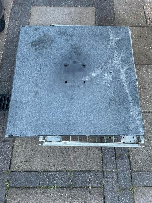 Granieten parasolvoet voor zweefparasols 90kg, Tuin en Terras, Parasols, Zo goed als nieuw, Parasolvoet, Minder dan 1 meter, Ophalen