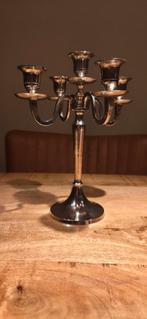 Mooie oude kandelaar voor 5 kaarsen, Antiek en Kunst, Ophalen of Verzenden, Overige materialen