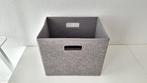 Grijze mand krat hema 32 x 24 x 27 cm, Huis en Inrichting, Ophalen of Verzenden, Nieuw, Rond, Overige materialen