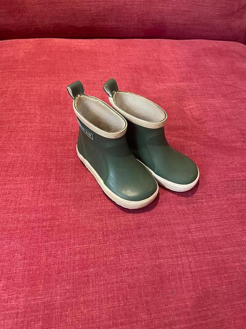 Bergstein regenlaarsjes groen maat 22, Kinderen en Baby's, Babykleding | Schoentjes en Sokjes, Zo goed als nieuw, Jongetje of Meisje