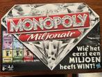 monopoly miljonair, Hobby en Vrije tijd, Gezelschapsspellen | Bordspellen, Ophalen of Verzenden, Zo goed als nieuw, Hasbro