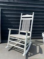 Schommelstoel, Huis en Inrichting, Stoelen, Ophalen, Gebruikt, Wit, Riet of Rotan