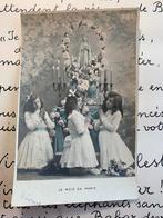 1904 Biddende meisjes met lang haar bij Mariabeeld (FR), Verzamelen, Ansichtkaarten | Themakaarten, Ophalen of Verzenden, Voor 1920