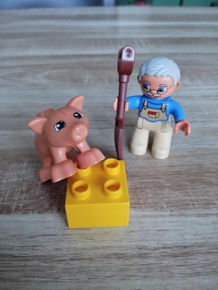 Lego Duplo Ville biggetje (met boer) 5643, Kinderen en Baby's, Speelgoed | Duplo en Lego, Gebruikt, Duplo, Ophalen of Verzenden