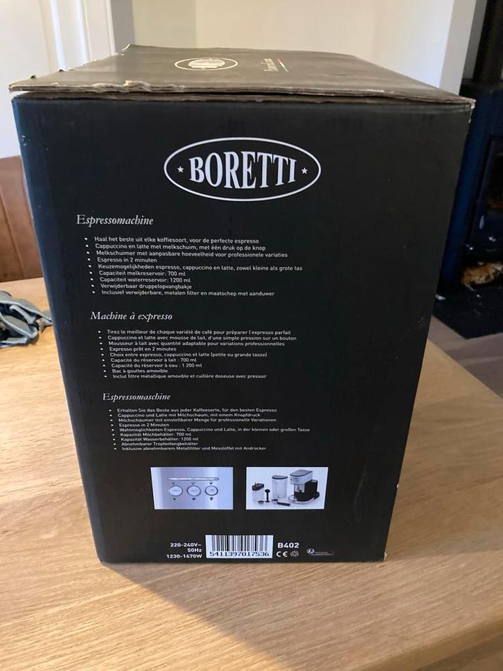 Boretti Espresso Apparaat - nog heel goed!, Witgoed en Apparatuur, Koffiezetapparaten, Gebruikt, Gemalen koffie, Espresso apparaat