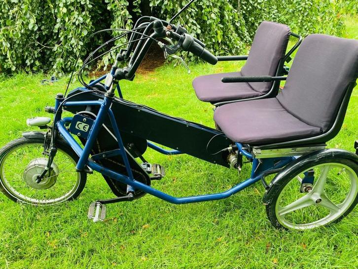 Elektrische Duofiets PF Mobility Side by Side., Fietsen en Brommers, Fietsen | Driewielfietsen, Gebruikt, Verzenden