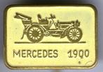 Mercedes Benz 1928 geel op koper auto speldje ( B_155 ), Verzamelen, Speldjes, Pins en Buttons, Nieuw, Transport, Speldje of Pin