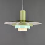 Groene Deense design hanglamp retro uitstraling Fog & Mørup, Ophalen, Zo goed als nieuw, Metaal, Deens design