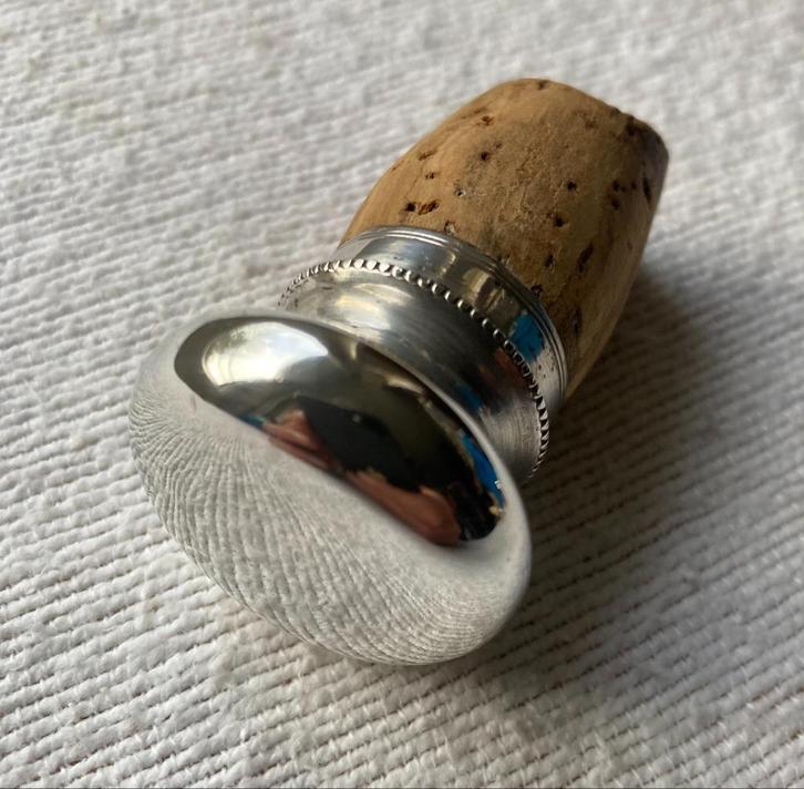 Zilveren Sierkurk met parelrand - 19de eeuw, Antiek en Kunst, Antiek | Goud en Zilver, Zilver, Ophalen of Verzenden
